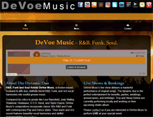 Tablet Screenshot of devoemusic.com